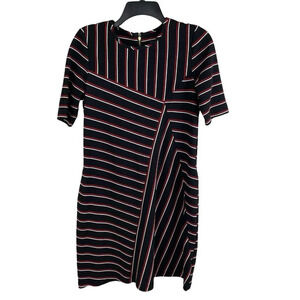 Gabby Skye Women Stripe Short Sleeve Dress Size 6